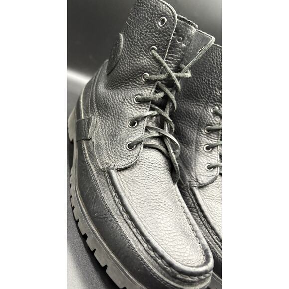 Rare Polo Country Black Pebblegrain Leather \